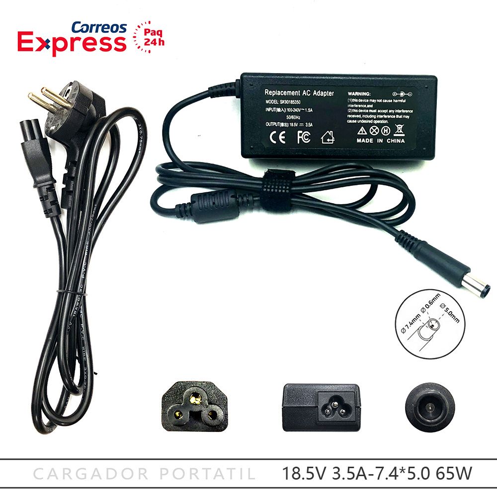Cargador Compaq Envy DV6 7229wm DV6 7234NR DV6 7245US 18.5V